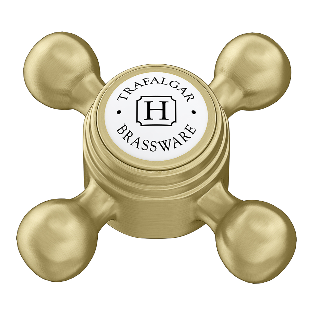 Trafalgar Crosshead Deck Mounted Bath Shower Mixer & Shower Kit Brushed Brass 1 Trafalgar Crosshead Deck Mounted Bath Shower Mixer & Shower Kit Brushed Brass