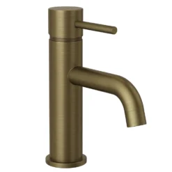 Trafalgar Round Mono Basin Tap - Antique Brass