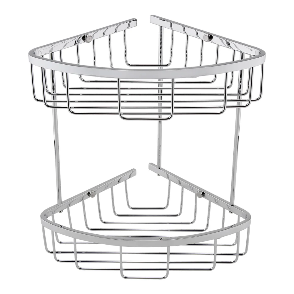 Toreno Modern 2 Tier Corner Fixed Wire Basket 2 Toreno Modern 2 Tier Corner Fixed Wire Basket - Image 2