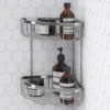 Toreno Modern 2 Tier Corner Fixed Wire Basket -Victorian Plumbing Shop tr2tcrb n lrg