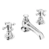Chatsworth 1928 Traditional 3TH Crosshead Basin Mixer Tap + Waste