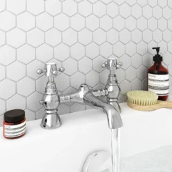 Chatsworth 1928 Traditional Crosshead Bath Filler Tap -Victorian Plumbing Shop trad02d n d1