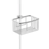 Hib. Clip-On Traditional Shower Basket Tray - Chrome -Victorian Plumbing Shop traditionalriserrail l