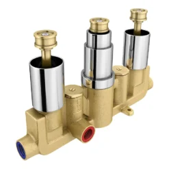 Trafalgar Traditional Triple Thermostatic Shower Package With Head + Handset -Victorian Plumbing Shop tradpk01 d2