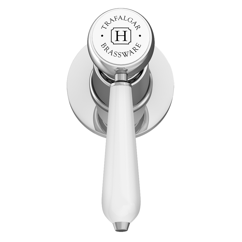 Trafalgar Lever Pillar Basin Taps (Pair) Chrome 2 Trafalgar Lever Pillar Basin Taps (Pair) Chrome - Image 2