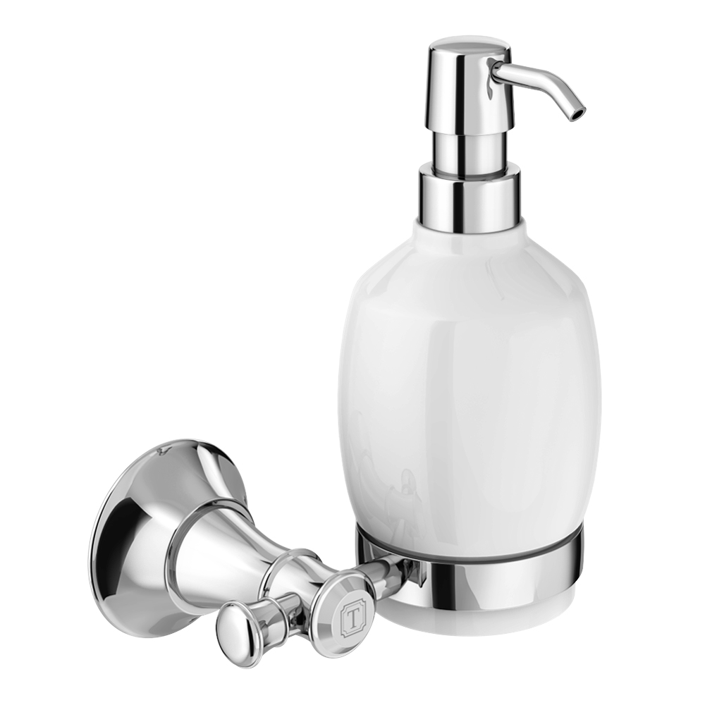 Trafalgar Wall Mounted Soap Dispenser - Chrome 1 Trafalgar Wall Mounted Soap Dispenser - Chrome