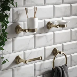 Trafalgar Toilet Roll Holder - Antique Brass -Victorian Plumbing Shop trawmtab d2