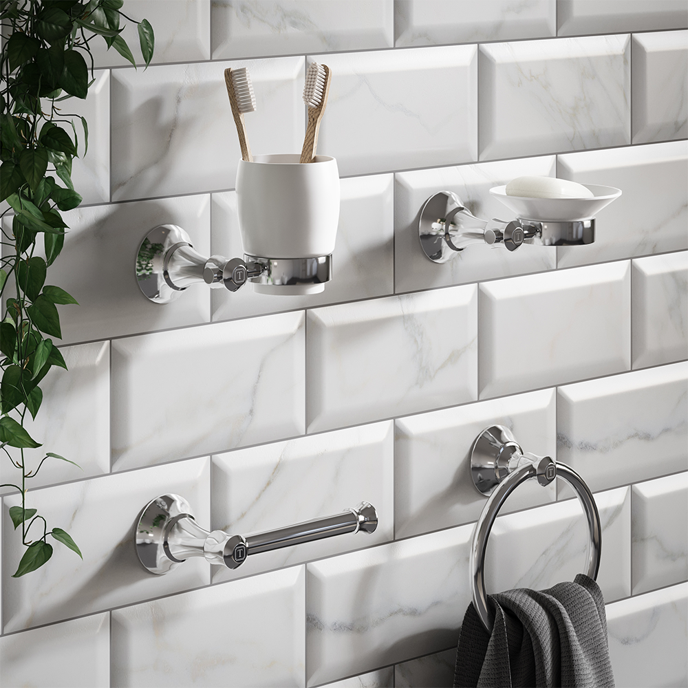 Trafalgar Toilet Roll Holder - Chrome 2 Trafalgar Toilet Roll Holder - Chrome - Image 2