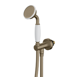 Trafalgar Antique Brass Shower With Concealed Valve, Ceiling Mounted 8" Head + Handset -Victorian Plumbing Shop trskab l2