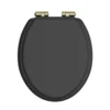 Heritage Soft Close Toilet Seat With Vintage Gold Hinges -Victorian Plumbing Shop tsbla100sc