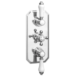 Trafalgar Traditional Dual Shower Heads With Concealed Valve -Victorian Plumbing Shop tsv63pkd d1