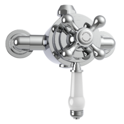 Trafalgar Traditional Dual Exposed Thermostatic Shower Valve -Victorian Plumbing Shop tsvpk02 d11