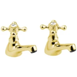 Deva Tudor Bath Taps - Gold