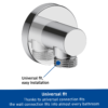 Duravit Universal Round Shower Wall Outlet - Chrome -Victorian Plumbing Shop uv0630008010 l2