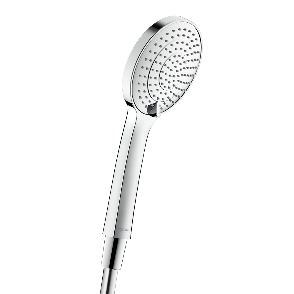 Duravit Universal 110mm Shower Handset With 3 Spray Patterns - Chrome 2 Duravit Universal 110mm Shower Handset With 3 Spray Patterns - Chrome - Image 2
