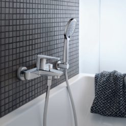 Duravit Universal 110mm Shower Handset With 3 Spray Patterns - Chrome 5 Duravit Universal 110mm Shower Handset With 3 Spray Patterns - Chrome -Victorian Plumbing Shop uv0650016010 l1chrome 5