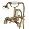 Victoria Gold Traditional Bath Shower Mixer With Handset -Victorian Plumbing Shop v04gnl