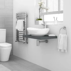 Venice Floating Basin Shelf (Gloss Grey - 600mm Wide) 9 Venice Floating Basin Shelf (Gloss Grey - 600mm Wide) -Victorian Plumbing Shop v6ggslfnd1