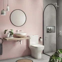 Venice Floating Basin Shelf (Light Oak - 800mm Wide)