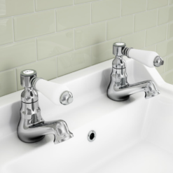 Lancaster Traditional Basin Taps -Victorian Plumbing Shop vic4 l2
