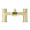 Valencia Brushed Brass Waterfall Bath Shower Mixer Incl. Shower Kit -Victorian Plumbing Shop vwft3bb d3