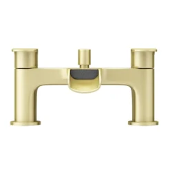 Valencia Brushed Brass Waterfall Bath Shower Mixer Incl. Shower Kit