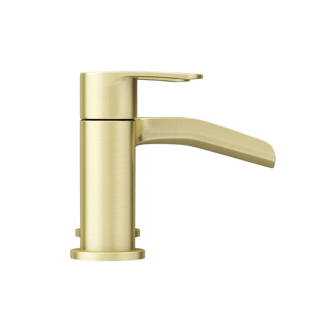 Valencia Brushed Brass Waterfall Bath Shower Mixer Incl. Shower Kit 3 Valencia Brushed Brass Waterfall Bath Shower Mixer Incl. Shower Kit - Image 3