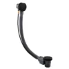 Arezzo Matt Black Bath Pop-up Waste & Overflow -Victorian Plumbing Shop we212b l