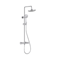 Bristan Zing2 Thermostatic Bar Shower Valve And Rigid Riser Kit - Chrome -Victorian Plumbing Shop zi shxdivsmff c 7